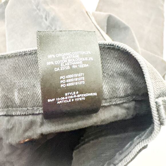 Denim Forum The Arlo High Rise Straight Denim Jeans Button Fly Size 26 x 28L - Picture 8 of 9